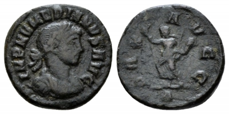 Numerian, 283-284 Quinarius circa 283-284, Æ 12mm., 1.58g. Laureate, draped and ...