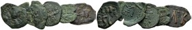 Lot of five coins. Lot of five coins. Syracuse unless stated. V-Vi cent., Æ -mm., -g. Constans II, follis. Spahr 110. Sear 1103; Constans II and Const...