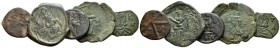 Lot of five coins. Lot of five coins. yracuse unless stated. V-VI cent., Æ -mm., -g. Constans II, half follis year 10. Spahr 120*. Sear 1113; Constans...