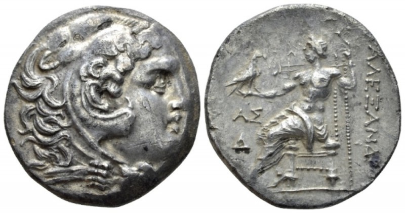 Kingdom of Macedon, Alexander III, 336 – 323 Aspendus Tetradrachm circa 209/8 BC...