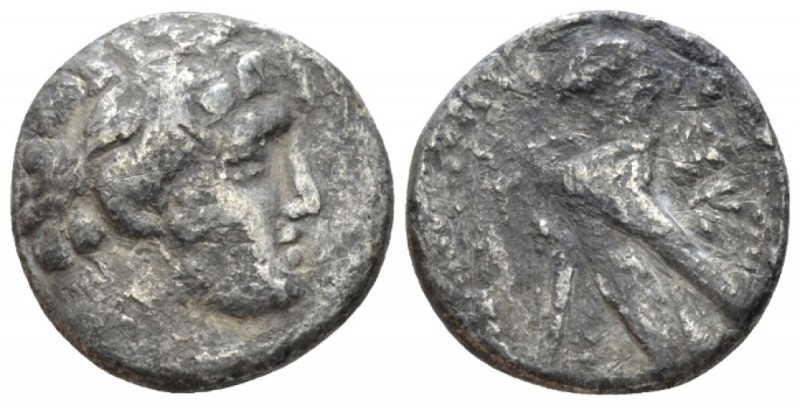 Phoenicia, Tyre Half Shekel circa 44-45, AR 18mm., 5.95g. Laureate bust of Melka...