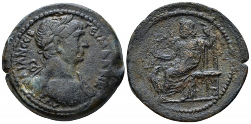 Egypt, Alexandria Trajan, 98-117 Drachm circa 111-112 (year 15), Æ 36mm., 22.42g...