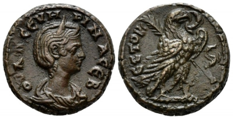 Egypt, Alexandria. Dattari. Severina, wife of Aurelian Tetradrachm circa 274-275...