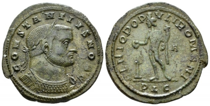 Maximianus Herculius, first reign 286-305 Follis Lugdunum circa 301-303, Æ 29.5m...