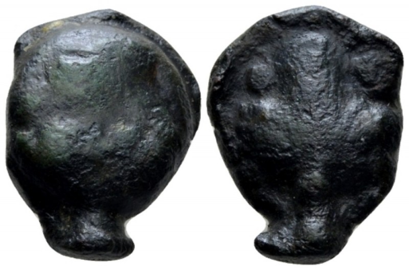 Sicily, Selinus Hexas circa 435-415, Æ 23.5mm., 12.60g. Head of river-god r. Rev...