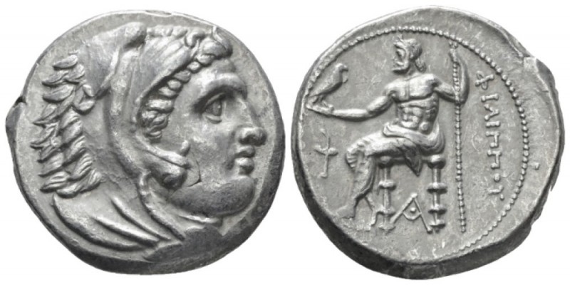Kingdom of Macedon, Philip III Arridaeus, 323-317 Sardes Tetradrachm circa 323-3...