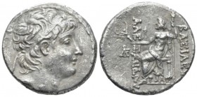 The Seleucid Kings, Alexander II Zabinas, 128-122 BC Antioch on the Orontes Tetradrachm crica 128-122, AR 28mm., 15.97g. Diademed head r. Rev. Zeus Ni...