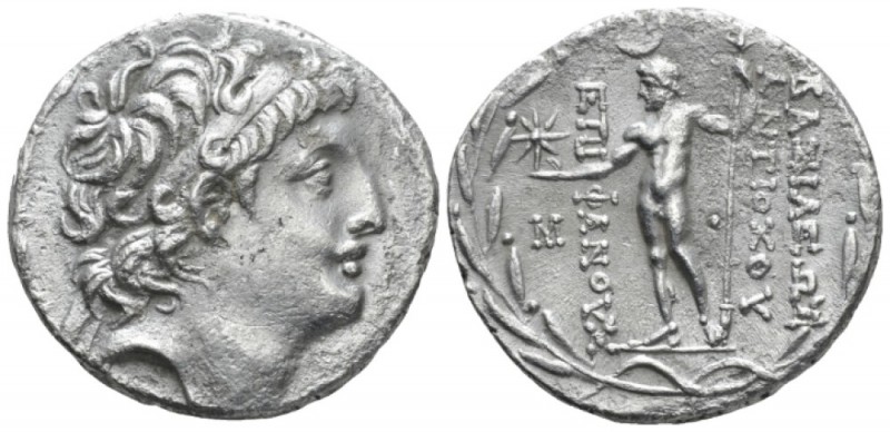 The Seleucid Kings, Antiochus VIII Epiphanes, 121-96 BC Ake Tetradrachm circa 12...