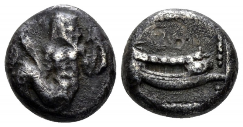 Phoenicia, Uncertain king Arados Tetrobol circa 430-410, AR 13mm., 3.28g. Ba'al-...