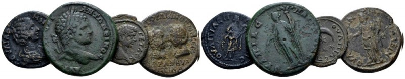 Thrace, Pautalia Caracalla, 198-217 Lot of 4 Bronzes circa II cent., Æ 25mm., 39...