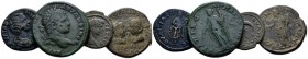 Thrace, Pautalia Caracalla, 198-217 Lot of 4 Bronzes circa II cent., Æ 25mm., 39.15g. Lot of 4 Bronzes: Pautalia (Julia Domna, Geta, Caracalla) and An...