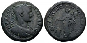 Thrace, Philippopolis Geta, 209-212 Bronze circa 209-212, Æ 29.3mm., 17.18g. Laureate, draped and cuirassed bust r. Rev. Homonoia standing l., holding...