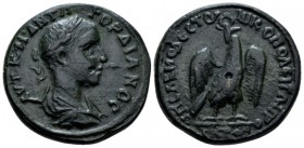 Moesia, Nicopolis ad Istrum Gordian III, 238-244 Bronze circa 238-244, Æ 26.7mm., 11.40g. Laureate, draped and cuirassed bust r. Rev. Eagle standing f...