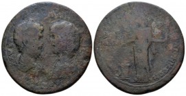 Caria, Stratonicea Septimius Severus, 193-211 Medallion circa 193-211, Æ 36.7mm., 20.27g. Laureate, draped and cuirassed bust of S. Severus r. facing ...