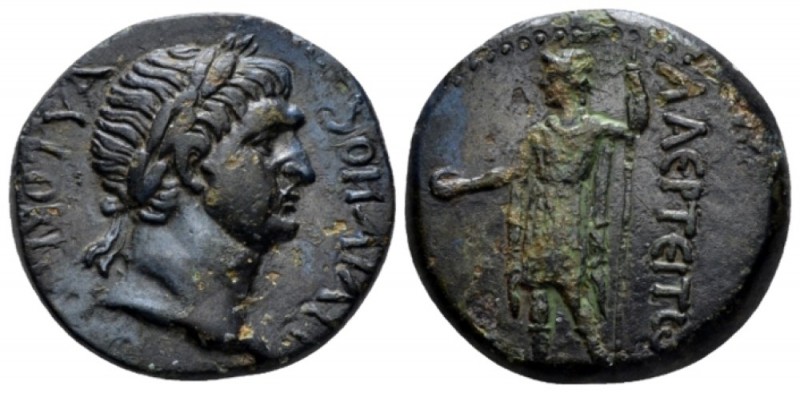 Cilicia, Laerte Trajan, 98-117 Bronze circa, Æ 21.8mm., 6.76g. Laureate head r. ...