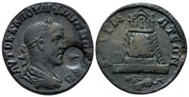 Commagene, Zeugma Philip I, 244-249 Bronze circa 244-249, Æ 27.7mm., 14.68g. Laureate, draped, and cuirassed bust r.; countermark: eagle right within ...