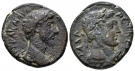 Decapolis, Gadara Marcus Aurelius, 161-180 Bronze circa 160-161, Æ 21mm., 9.49g. Laureate, draped, and cuirassed bust r. Rev. Laureate head of Hercule...