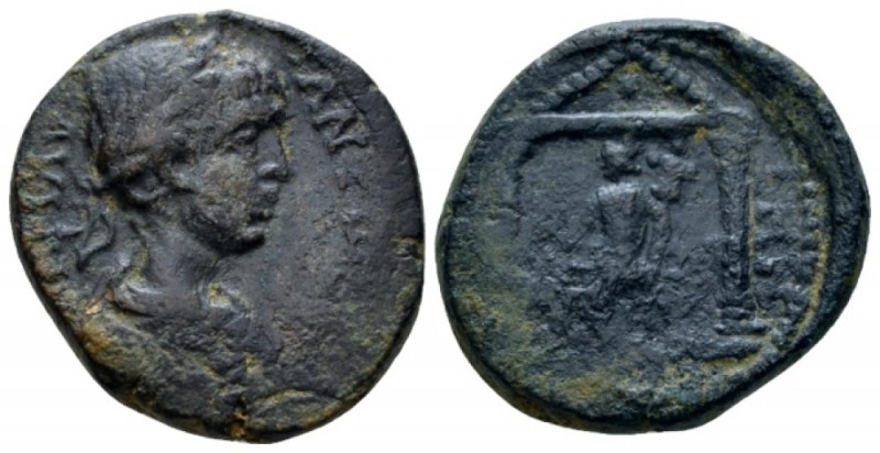 Decapolis, Petra Caracalla, 198-217 Bronze circa 198-217, Æ 22.5mm., 10.07g. Lau...
