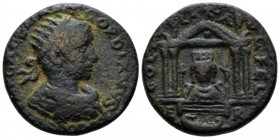Phoenicia, Berytus Gordian III, 238-244 Bronze circa 238-244, Æ 26.6mm., 13.82g. Radiate, draped, and cuirassed bust r. Rev. COL IV-L A-VG FEL Facing ...