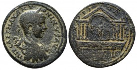 Phoenicia, Tyre Elagabalus, 218-222 Bronze circa 218-222, Æ 28.4mm., 15.03g. Laureate, draped and cuirassed bust r. Rev. Astarte standing facing, hold...