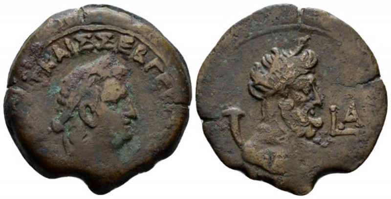 Egypt, Alexandria. Dattari. Vitellius, 69 Diobol circa 69 (year 1), Æ 28.9mm., 1...