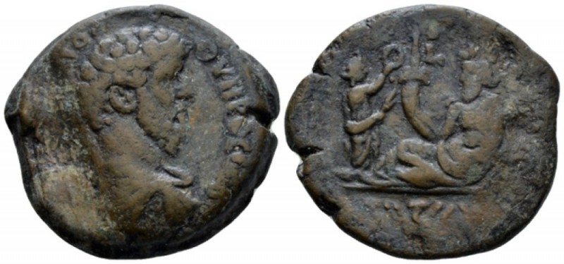 Egypt, Alexandria. Dattari. Lucius Verus, 161-169 Drachm circa 161-162 (year 2),...