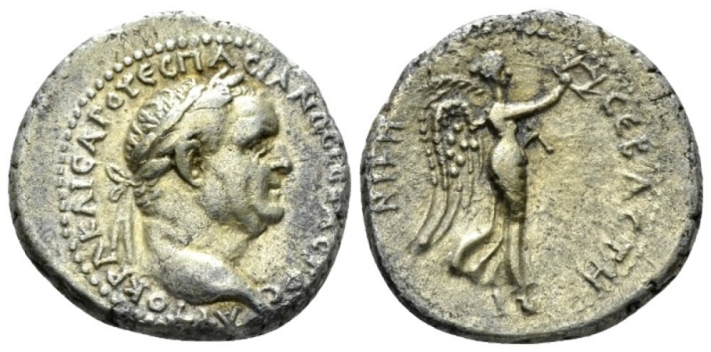 Vespasian, 69-79 Didrachm Caesarea (Cappadocia). circa 77-78, AR 21mm., 6.49g. L...