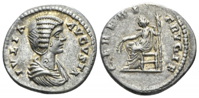 Julia Domna, wife of Septimius Severus Denarius circa 200-207, AR 19.5mm., 3.86g...