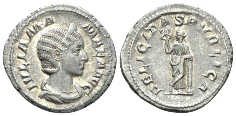 Julia Mamaea, mother of Severus Alexander Denarius circa 222-235, AR 21mm., 3.48...
