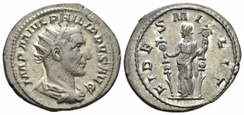 Philip I, 244-249 Antoninianus 244-247, AR 24.5mm., 4.92g. IMP M IVL PHILIPPVS A...