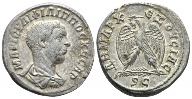 Philip II, 247-249 Tetradrachm Antioch (Seleucis and Pieria) circa 244, AR 27mm....