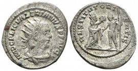 Valerian I, 253-260 Antoninianus Samosata circa 253, AR 22.5mm., 4.17g. Radiate, draped and cuirassed bust r. Rev. Turreted female (the Orient) standi...