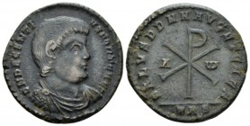 Decentius caesar, 351-353 AE2 Treveri circa 353, Æ 28mm., 8.96g. Decentius caesar, 351-353., beginning to August 353, Æ 28mm, 8.96g. Draped and cuiras...