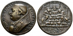 Rome, Paolo II, 1464-1471. Medaglia 1469, Æ 39mm., 42.36g. Opus Cristoforo di Geremia. Probabilmente in occasione della visita della missione maronita...