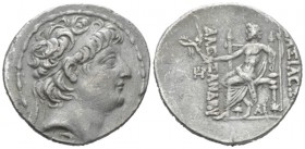 The Seleucid Kings, Alexander II Zabinas, 128-122 BC Antioch Tetradrachm circa 128-122, AR 30mm., 15.94g. Diademed head r. Rev. Zeus seated l., holdin...