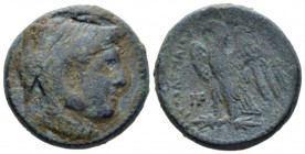 The Ptolemies, Ptolemy I Soter, 305-282. Alexandria Bronze circa 305-282, Æ 23mm., 10.03g. Deified head of Alexander III r., wearing elephant lion-ski...