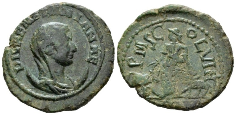 Moesia, Viminacium Mariniana, wife of Valerian Bronze circa 253, Æ 28mm., 11.42g...