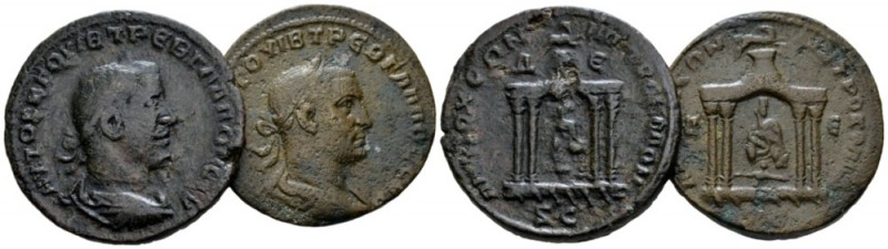 Seleucis ad Pieria, Antioch Trebonianus Gallus, 251-253 Lot of 2 Bronzes circa 2...