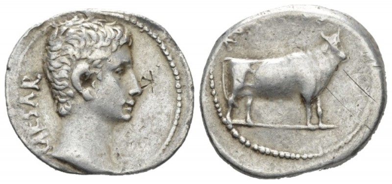 Octavian as Augustus, 27 BC – 14 AD Samos (?) Samos (?) circa 21-20 BC, AR 22mm....