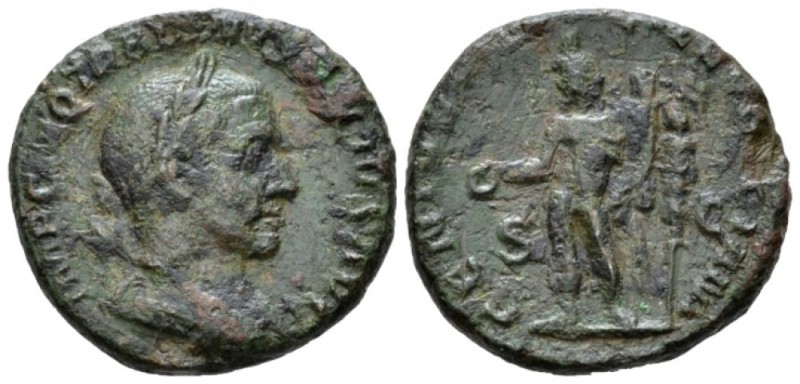 Trajan Decius, 249-251 As circa 249-251, Æ 25mm., 9.55g. Laureate and cuirassed ...