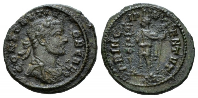 Constantius I Chlorus Caesar, 293-305 Quinarius Roma circa 293-295, billon 17mm....