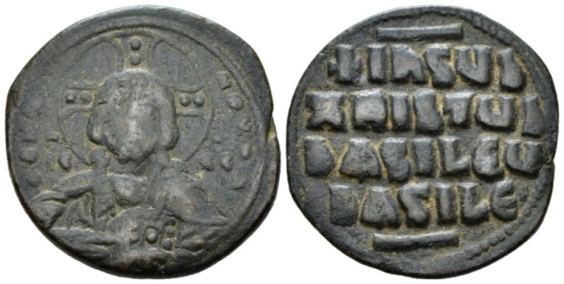 Anonymous, circa 969-976 Follis Constantinople 969-976, Æ 26mm., 10.82g. Facing ...