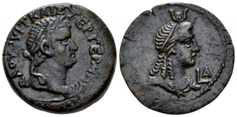 Egypt, Alexandria Vitellius, 69 Diobol 19 April- 1 July 69 (year 1), Æ 25.7mm., ...