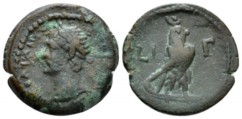 Egypt, Alexandria. Dattari. Trajan, 98-117 Obol circa 109-110 (year 13), Æ 19mm....