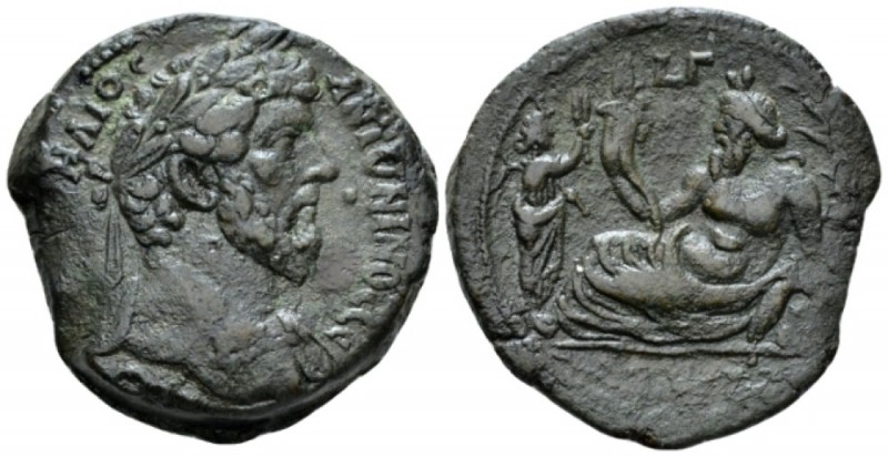 Egypt, Alexandria. Dattari. Marcus Aurelius, 161-180 Drachm circa 162-163 (year ...