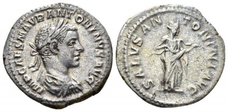 Elagabalus, 218-222 Denarius circa 218-219, AR 20mm., 2.26g. IMP CAES M AVR ANTO...