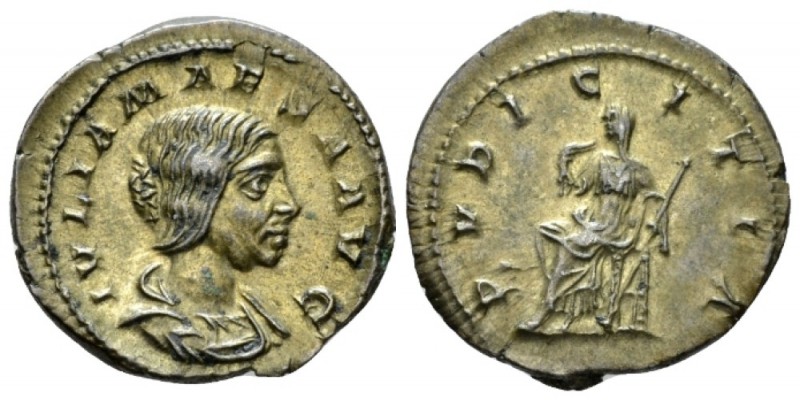 Julia Maesa, sister of Julia Domna and grandmother of Elagabalus Denarius circa ...