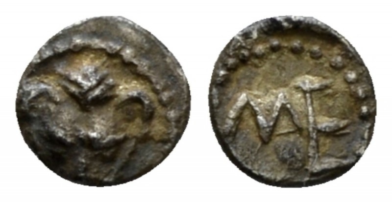 Sicily, Messana Uncia circa 488-461, AR 6mm., 0.10g. Sicily, Messana, Uncia circ...
