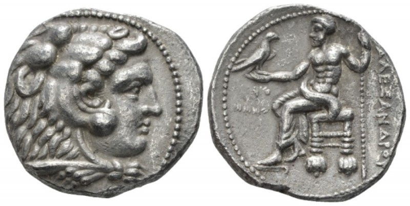 Kingdom of Macedon, Alexander III, 336 – 323 Ake Tetradrachm circa 320-319, AR 2...
