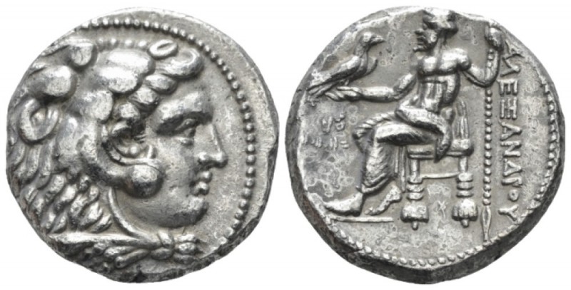 Kingdom of Macedon, Alexander III, 336 – 323 Ake Tetradrachm circa 318-317, AR 2...